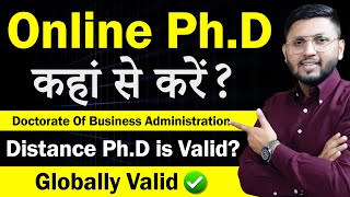 Online amp Distance Phd  Phd Admission 2024  DBA  Doctorate Of Business Administration Online Phd [upl. by Eniamaj]