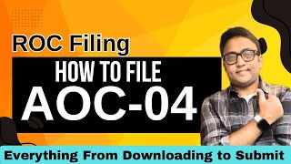 AOC 4 Form Filing  How to File AOC04 on MCA aoc [upl. by Tam]