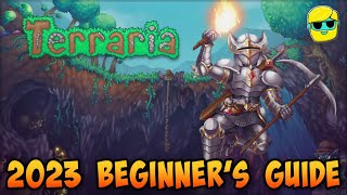 Terraria  2023 Guide for Complete Beginners  Episode 1  Surviving Day 1 [upl. by Nirtak]