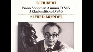 Franz Schubert Drei Klavierstücke ImpromptusD 946 Alfred Brendel [upl. by Otreblasiul]