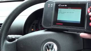 VW ABS Sensor diagnose change amp reset with Launch CRP129 Vii Diagnostic Tool CR PLUS [upl. by Tremml542]