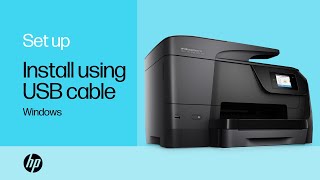 Installing an HP Printer in Windows Using a USB Cable  HP Printers  HP Support [upl. by Gottlieb]