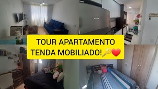 TOUR PELO APARTAMENTO MOBILIADO AP TENDA 41M2 familia apartamento construtoratenda [upl. by Acenahs903]