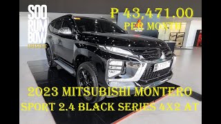 2023 Mitsubishi Montero Sport 24 Black Series 4x2 AT Review Downpayment amp Monthly [upl. by Atinet]