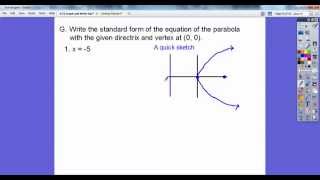 Parabolas in Algebra 2  Section 92 [upl. by Moreen75]