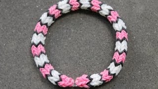 Rainbow Loom Nederlands Quadrafish Armband [upl. by Liebermann]