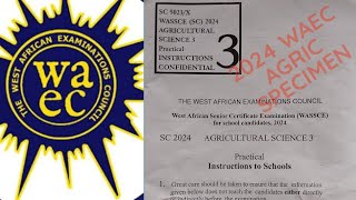 2024 waec Agric specimen practical REVIEW [upl. by Lucias]