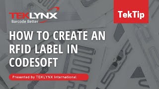 How to Create an RFID Label in CODESOFT [upl. by Llekcor218]