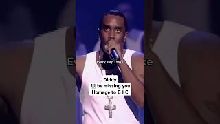 Diddy ill be missing youHomage to B I C Diddy diddychannel puffdaddy big hiphop short shorts [upl. by Nassi]