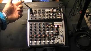 Behringer Mixer How to do a setup [upl. by Nibot]