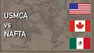 USMCA vs NAFTA [upl. by Ennovad]