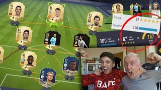 187 WORLD RECORD HIGHEST RATED FUT DRAFT FIFA 18 [upl. by Akehsyt625]