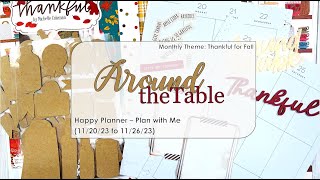 Plan with Me  Around the Table Happy Planner [upl. by Niobe364]