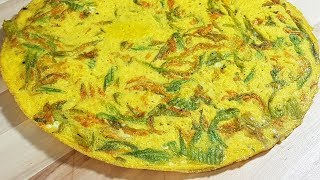 FRITTATA DI FIORI DI ZUCCA  FoodVlogger [upl. by Enoch]