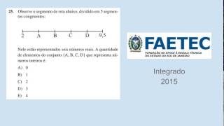 Matemática  FAETEC  Prova 2015  Questão 25 [upl. by Eelyme]