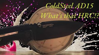 Cold Steel AD15  S35VN  Rockwell Hardness Test [upl. by Eelinej]