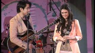 Ali Zafar amp Aditi Rao Hydari Live Performance promoting London Paris New York [upl. by Nuhs]