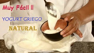 YOGURT GRIEGO Cremoso y Natural Muy fácil [upl. by Sada886]