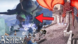 A Cool Homage To The Dark Souls Hellkite Dragon Bridge  ASHEN Gameplay PART 4 [upl. by Akcimahs24]