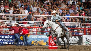 Highlights from performance 6 of Pro Rodeo action at the 87th Ponoka Stampede [upl. by Ainitsirk]