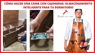 Cómo Hacer una Cama con Cajoneras Almacenamiento Inteligente para Tu Dormitorio [upl. by Naillil]