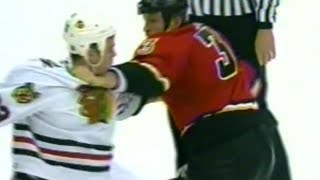 Shawn Thornton vs Krzysztof Oliwa Jan 30 2004 [upl. by Norihs]