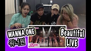 KPOP REACTION WANNA ONE 워너원  BEAUTIFUL LIVE [upl. by Coh]