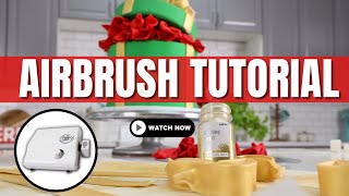 Airbrush Tutorial For Cakes [upl. by Ayikat497]