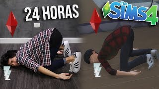 IMITEI MEU Sim The Sims 4 POR 24 HORAS [upl. by Ahsirtal166]