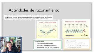 Actividades razonamiento PEvAU  Selectividad  Lípidos  Biología [upl. by Alyahsat]