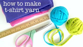 How to Make TShirt Yarn Easy amp Fun [upl. by Asena]