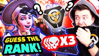 THE MOST INSANE GAME EVER  Overwatch GUESS THE RANK [upl. by Norraj908]