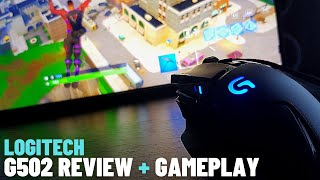 Logitech G502 Fortnite Review  Gameplay Hand Cam [upl. by Dublin591]