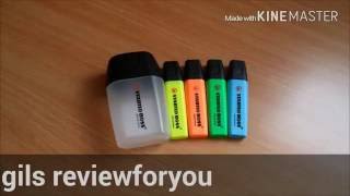 מרקרים של סטבילו בקופסא של מרקר גדול 🤓 STABILO BOSS highlighter [upl. by Burkhard]