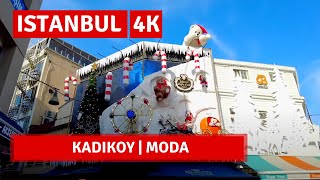 KadikoyModa Istanbul 2022 9 December Walking Tour4k UHD 60fps [upl. by Katlin]