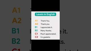 Levels In English esl englishteacher english englishvocabulary vocabulay englishlearning [upl. by Arta]