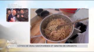 RECETTE  Côtes de veau savoyardes et gratin de crozets [upl. by Halli]