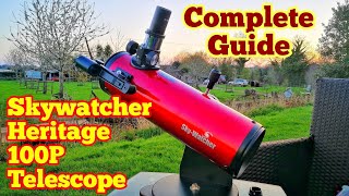 Skywatcher Heritage 100P Tabletop Windowsill Telescope With Dobsonian Mount Unboxing Review Use [upl. by Irena102]