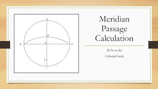 How to calculate the ships latitude using suns meridian altitude meridian passage question [upl. by Burack785]