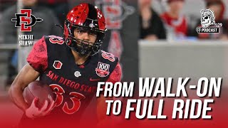 SDSU WR Mekhi Shaw From WalkOn to Full Ride—The Shaw Football Family Legacy Continues [upl. by Aihtnis415]