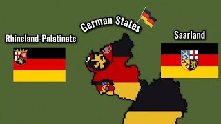 German States Flag Map Part 2 RhinelandPalatinate and Saarland in Minecraft [upl. by Nations270]