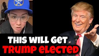 WOKE Influencer Accidentally Creates The best TRUMP Ad 🇺🇸 [upl. by Oidiple947]