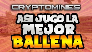 CRYPTOMINES Como jugo la mejor Ballena de este juego ganando mas de 3 millones táctica y estrategia [upl. by Dorkus569]