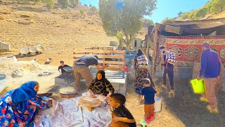 🔥🥯quotAmirs Family Water Tank Stand Building Bread Baking and Acorn Collectingquot [upl. by Verner]