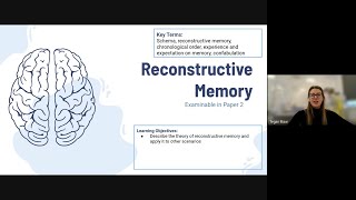 OCR GCSE Psychology  Memory  The Theory of Reconstructive Memory [upl. by Oruasi191]