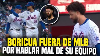 LO BOTARON POR MALCRIADO JORGE LÓPEZ FUERA DE LOS METS POR MAL COMPORTAMIENTO  MLB BASEBALL [upl. by Paulina]