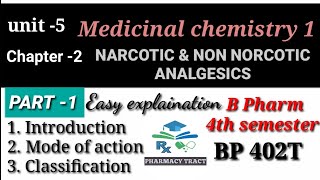 Unit 5 medicinal chemistry 1 Bpharm 4th semester  narcotic amp non narcotic analgesic medicinal1 [upl. by Ronn]