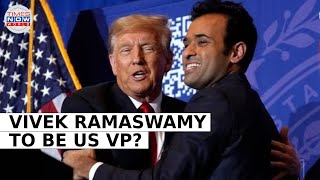 Trumps Strategic Move Speculation Swirls Over Vivek Ramaswamy as Potential US VP Post Big Iowa Win [upl. by Anaujnas]