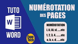 Comment insérer des numéros de pages différents dans un document Word [upl. by Marketa276]