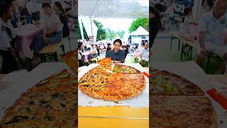 32 Inch Sourdough Pizza Challenge This ones brutal 🫠 foodchallenge [upl. by Pas20]